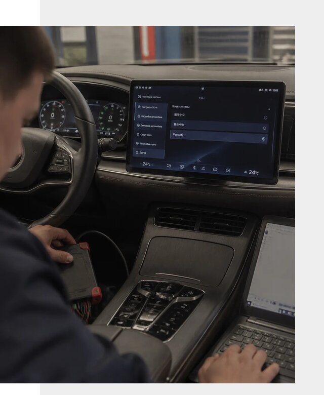 Русификация автомобиля BYD HAN для эксплуатации в Подольске
